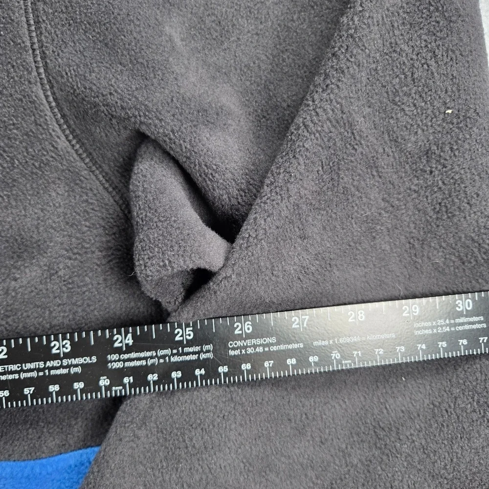 Columbia Fleece Jacket Mens XL Blue Grey Yellow Colorblock Full Zip Vintage - Picture 7 of 7